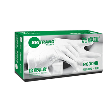 施睿康 检查手套 乳胶 有粉 小号（100只/盒 10盒/箱）
