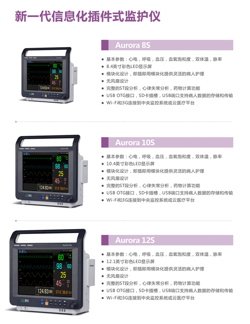 康尚konsung多参数监护仪aurora8